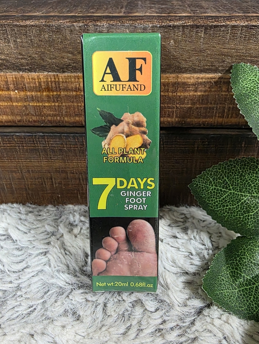 Aifufand 7 Days Ginger Foot Spray 20 mL 0.68 fl Oz